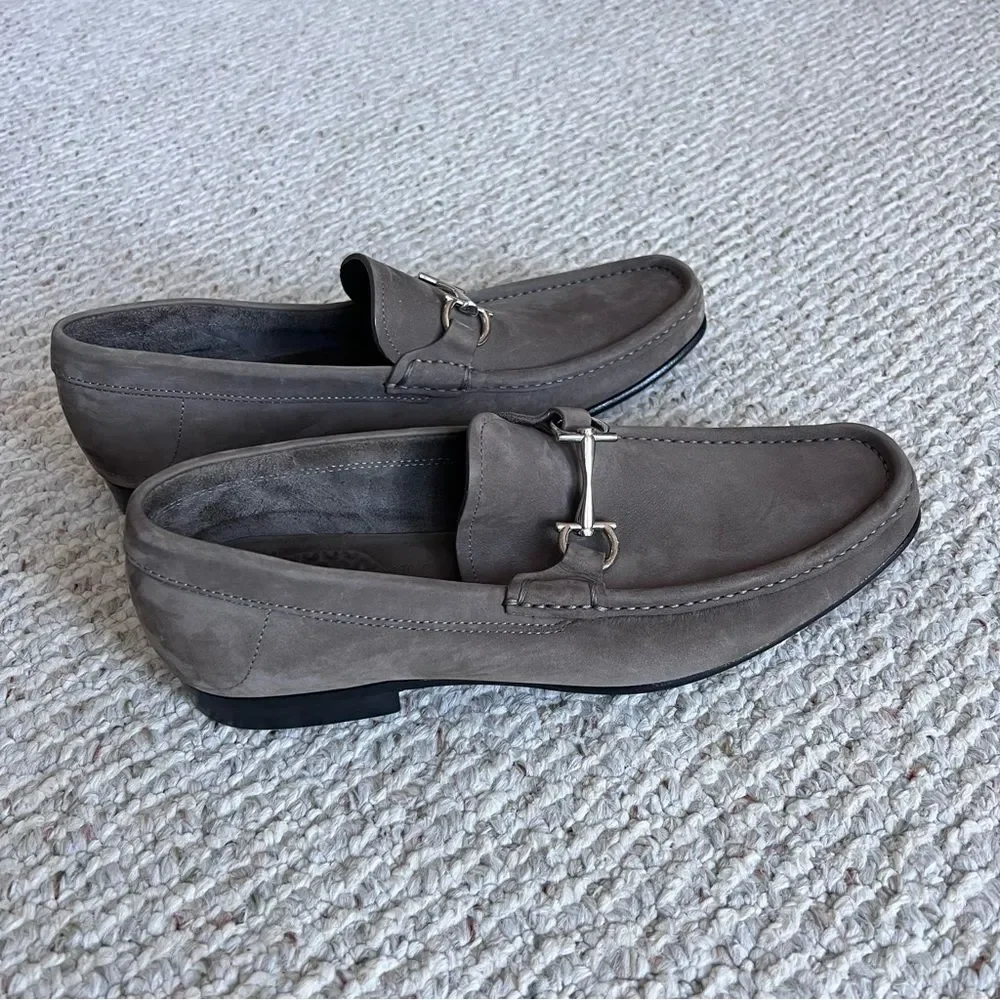 Salvatore Ferragamo men’s leather suede loafer